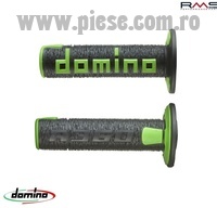 Set mansoane cross - enduro Domino - culoare: negru/verde (lungime: 120 mm)